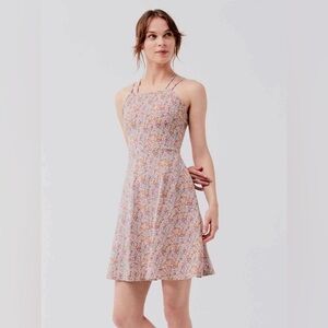 PACT Women’s Fit and Flare Floral Dress Organic Cotton